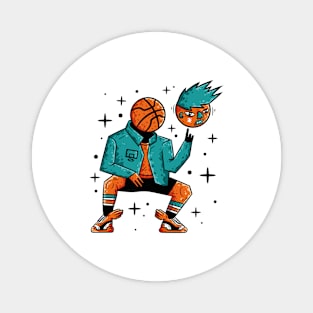 Cartoon Basketball Game Magnet